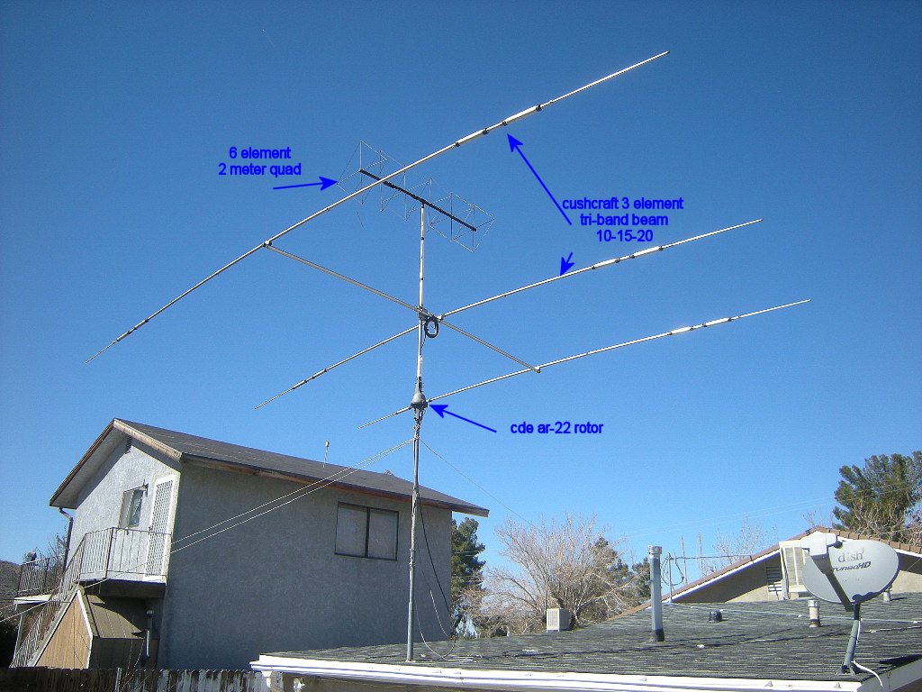 HF VHF Beam Antennas for Sale w Rotor Mast